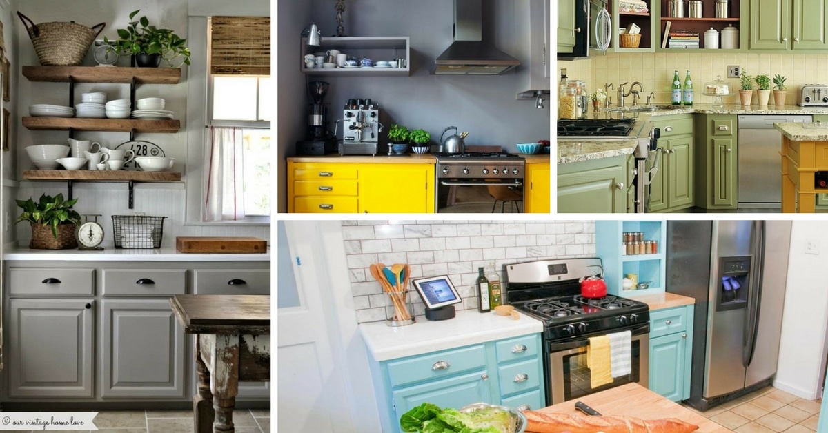 ideas colores gabinetes cocina