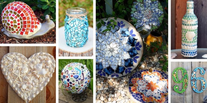 ideas mosaico de bricolaje para jardin