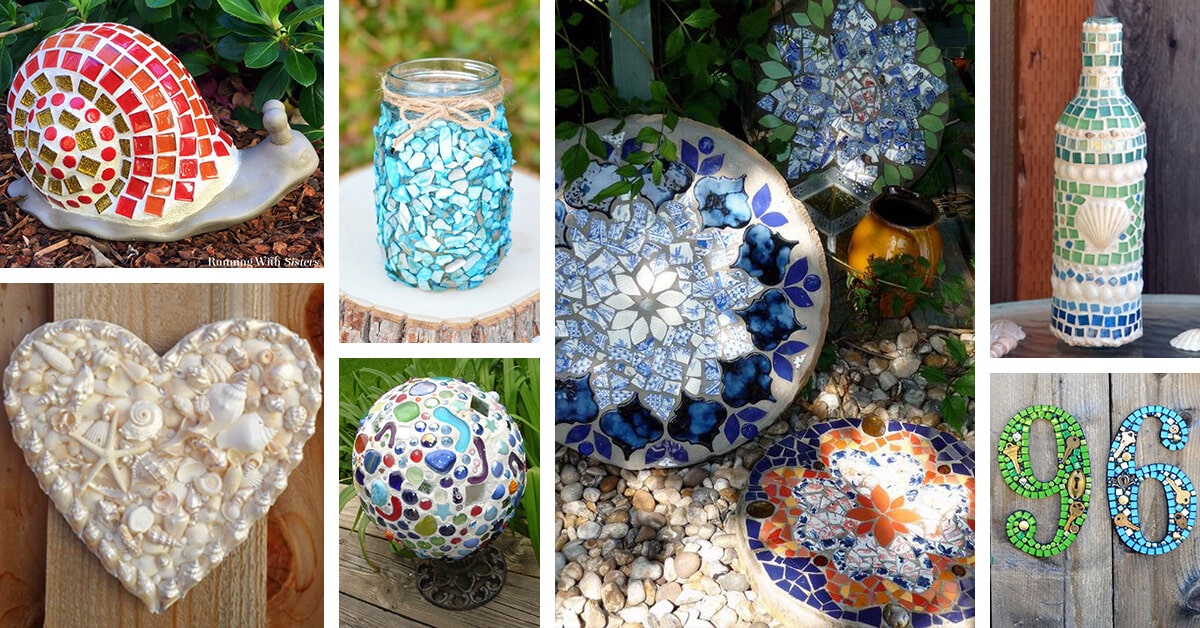 ideas mosaico de bricolaje para jardin