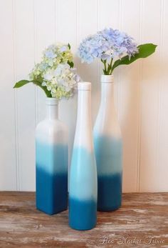 decoracion de mesa con botellas de vidrio 8