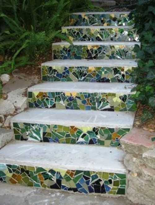 decoracion de jardin con mosaicos 2