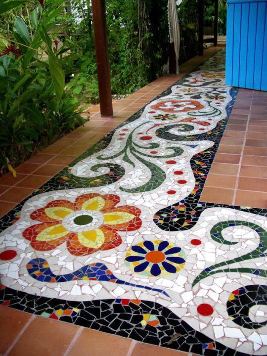 decoracion de jardin con mosaicos 9