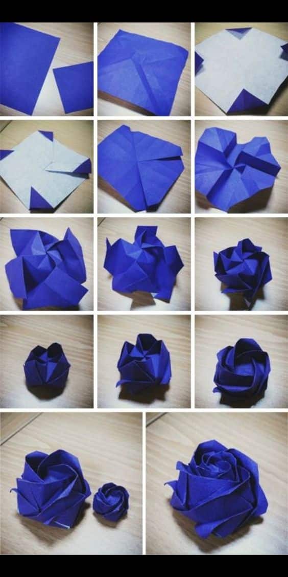 como hacer flores de origami paso a paso 2