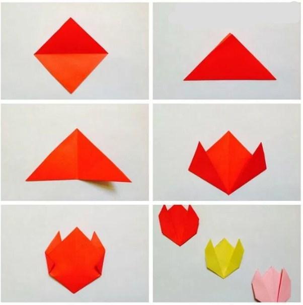 como hacer flores de origami paso a paso 4