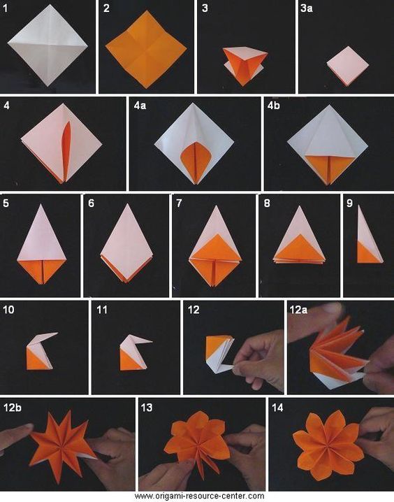 como hacer flores de origami paso a paso 5