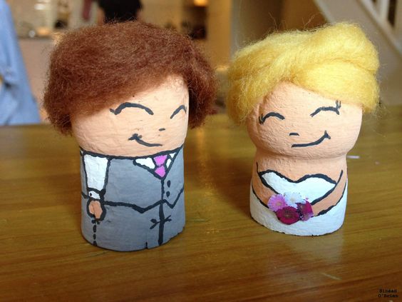 Muñecos de boda hechos con tapones de corcho Muñecos de boda hechos con tapones de corcho munecos de boda hechos con tapones de corcho 8