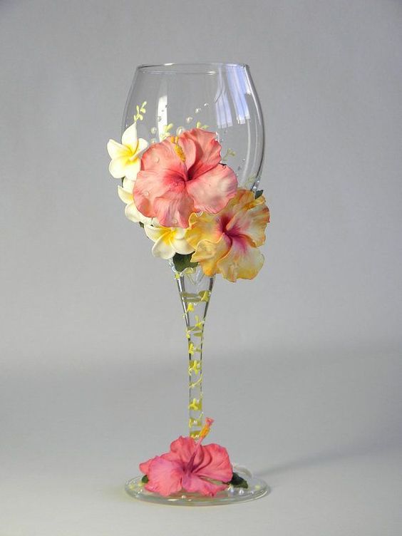 ideas decorar copas con flores 11