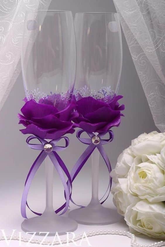 ideas decorar copas con flores 12