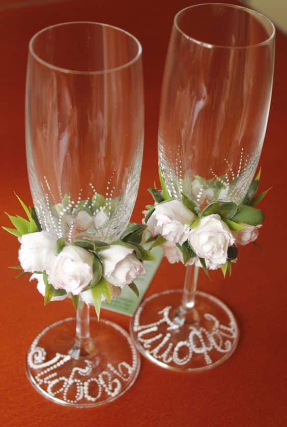 ideas decorar copas con flores 9