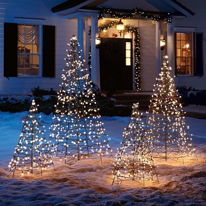 decoracion navidena con guirnaldas de luces 6