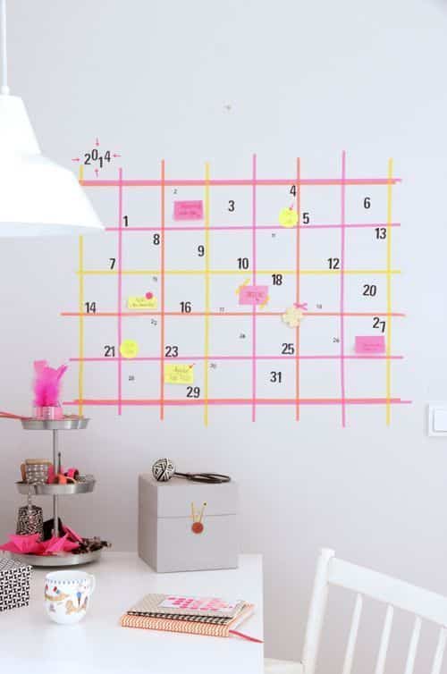 diy calendario para decorar tu hogar 2