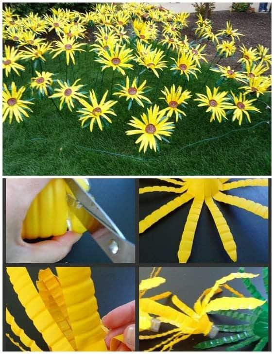 decora tu jardin con flores de plastico 1