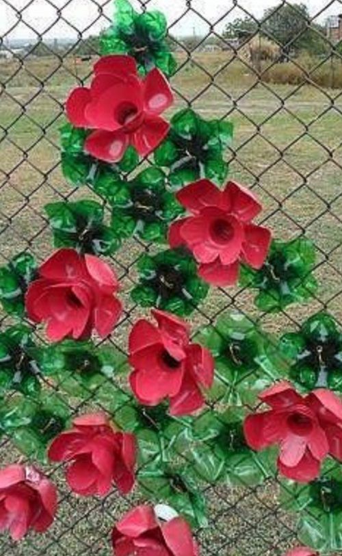 decora tu jardin con flores de plastico 2
