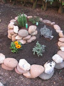 decoraciones de espirales con piedras para tu jardin 5
