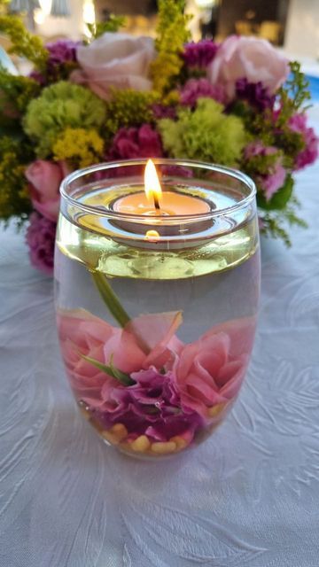 decoraciones de primavera con velas 1