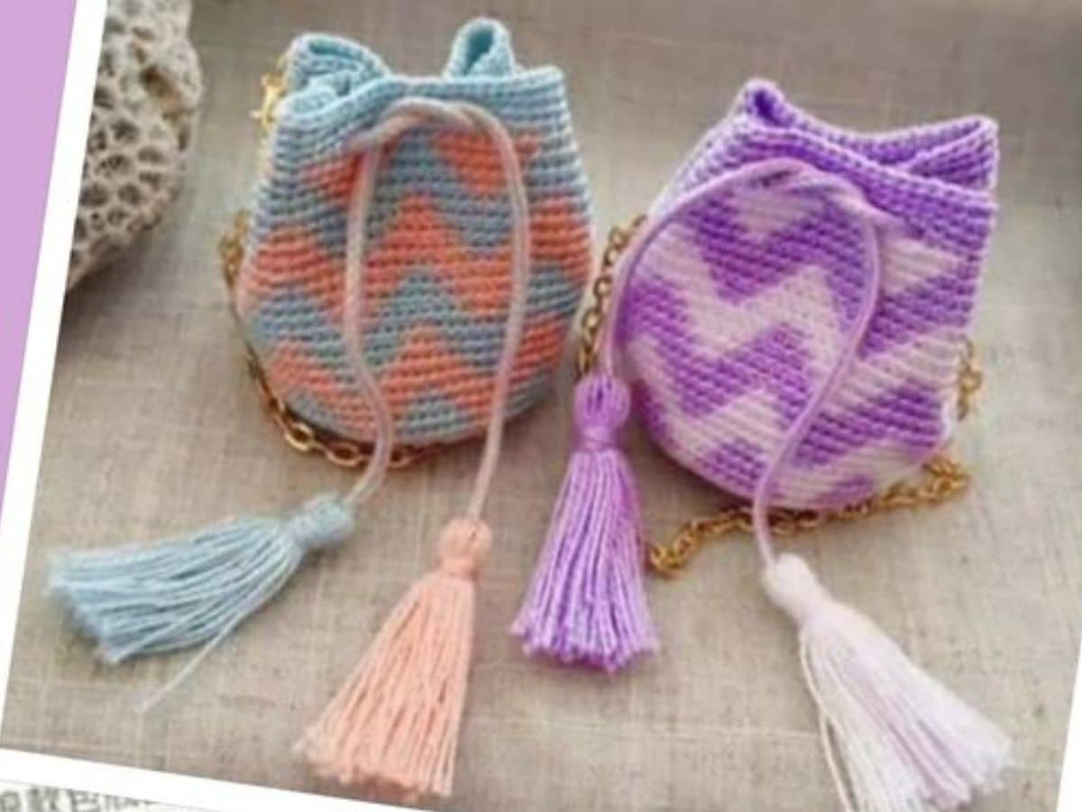 mini bolsos crochet con graficos 10