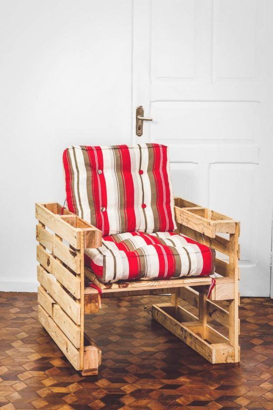 sillas de madera hechas con pallets 1