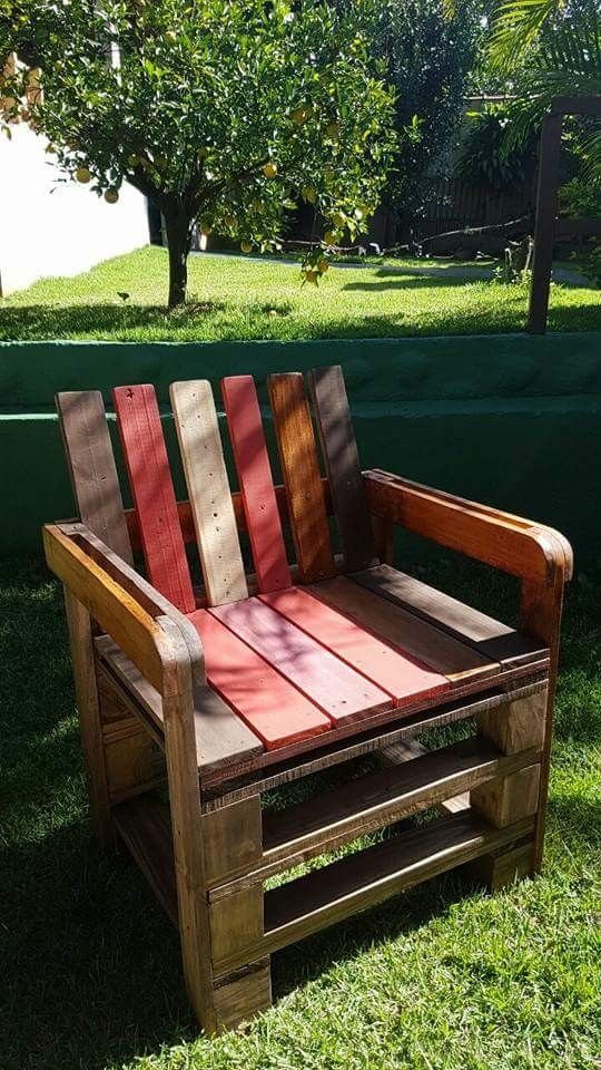 sillas de madera hechas con pallets 2
