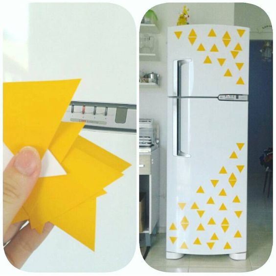 decoraciones para tu refrigerador con papel adhesivo 2