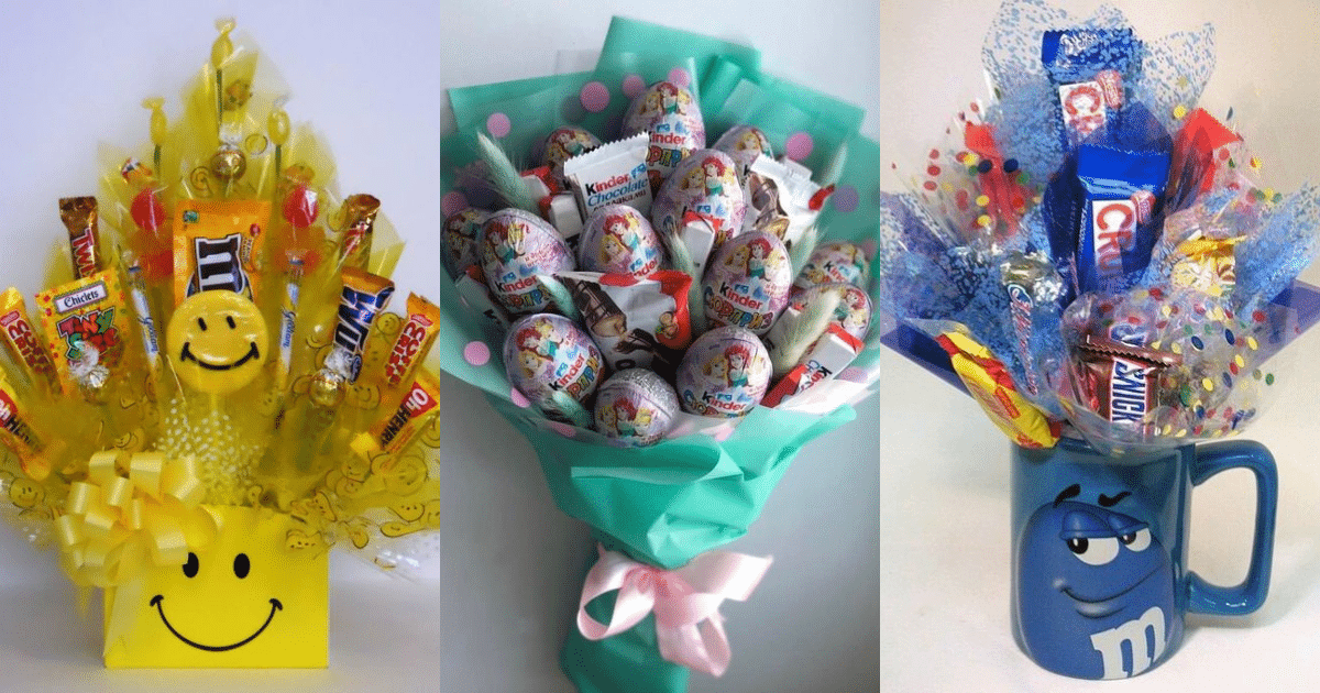 lindos bouquets de dulces para regalar