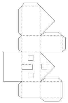 ideas para hacer hermosas casas navidenas de papel 2