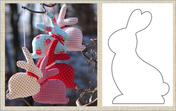 conejos hechos con tela ideas y patrones 10