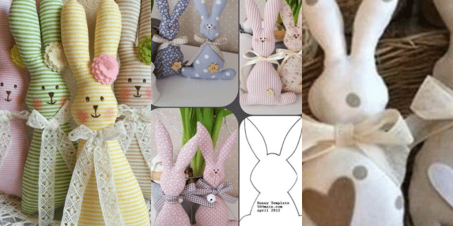 conejos hechos con tela ideas y patrones
