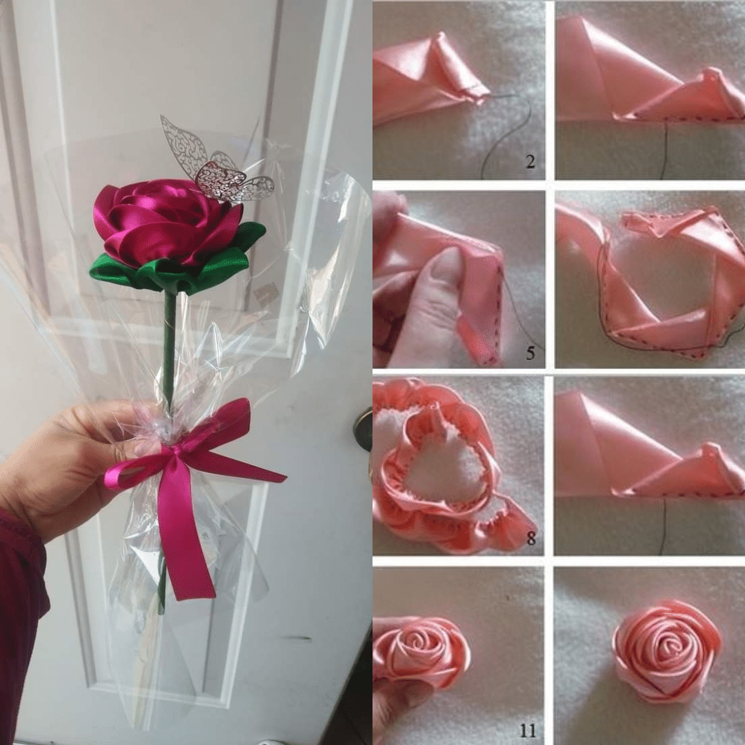 Cómo Hacer Rosas De Cinta - Tutorial De Manualidades Fácil