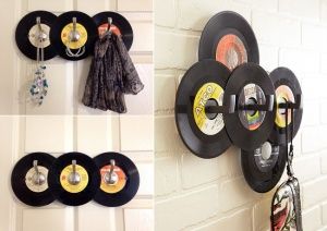 decorar tu casa usando discos de vinilo