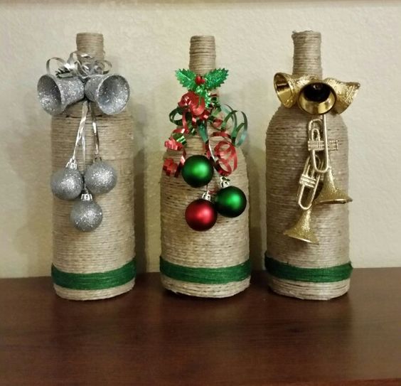 artesanias de navidad con botellas de vidrio 5