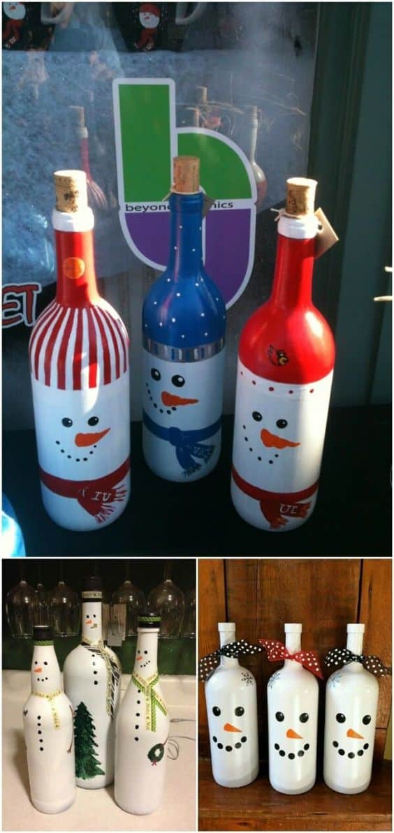 artesanias de navidad con botellas de vidrio 8