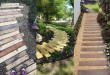 ideas de pasarelas de madera para tu jardin 10