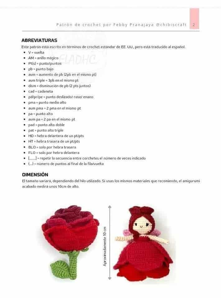 hadas rosa reversibles de crochet 1