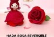 hadas rosa reversibles de crochet 10