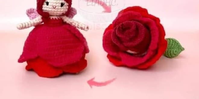 hadas rosa reversibles de crochet 10