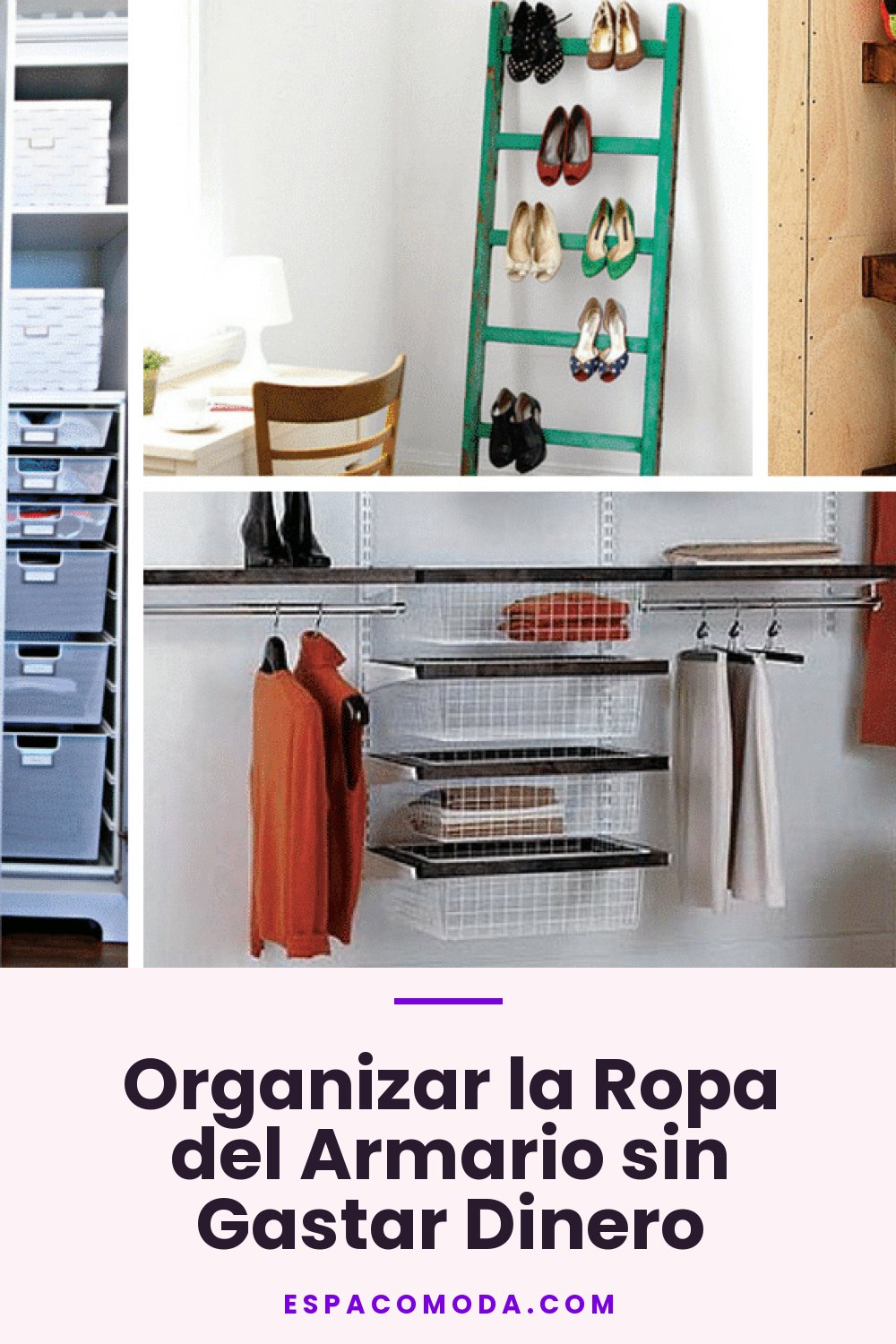 Organizar la Ropa del Armario sin Gastar Dinero