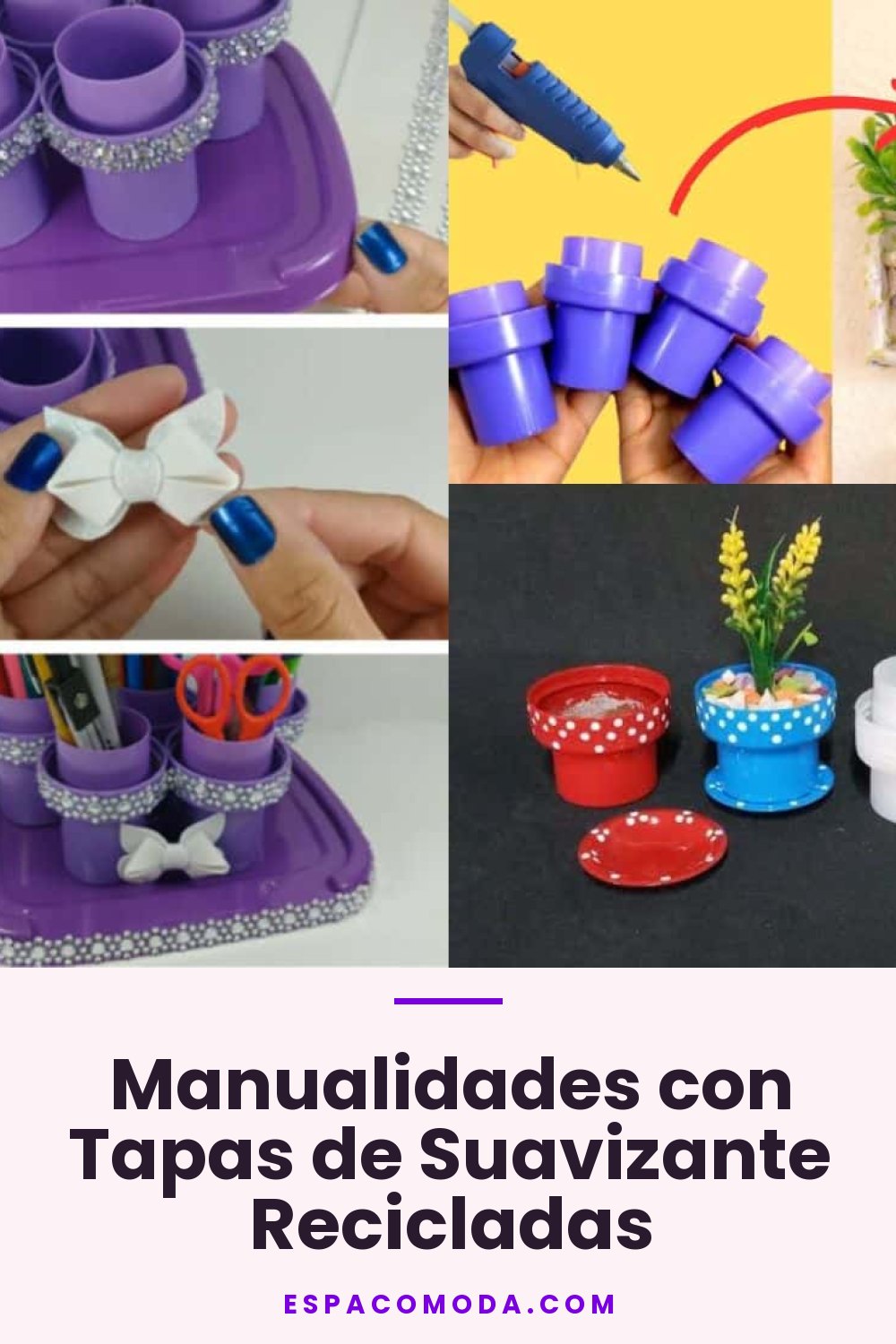 Manualidades con Tapas de Suavizante Recicladas