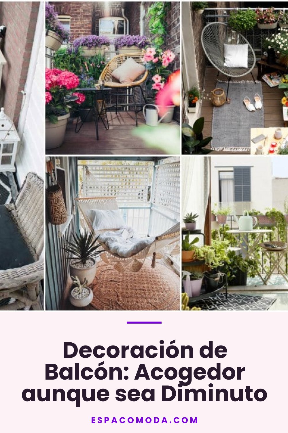 Decoración de Balcón: Acogedor aunque sea Diminuto