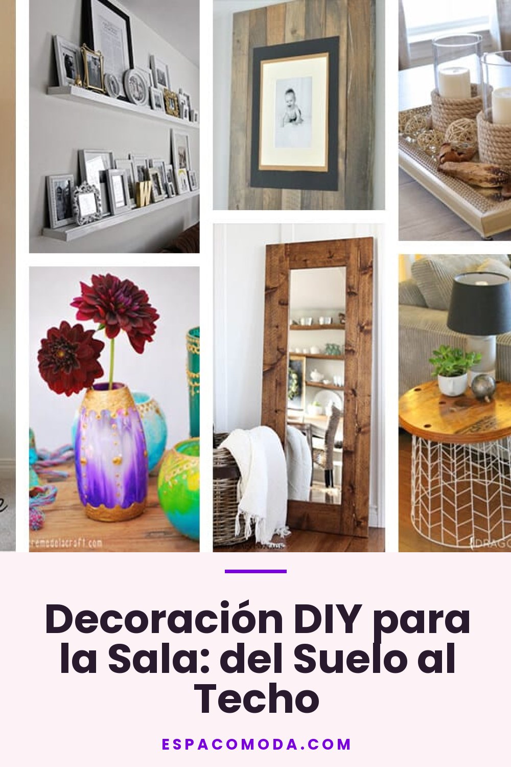 Decoración DIY para la Sala: del Suelo al Techo