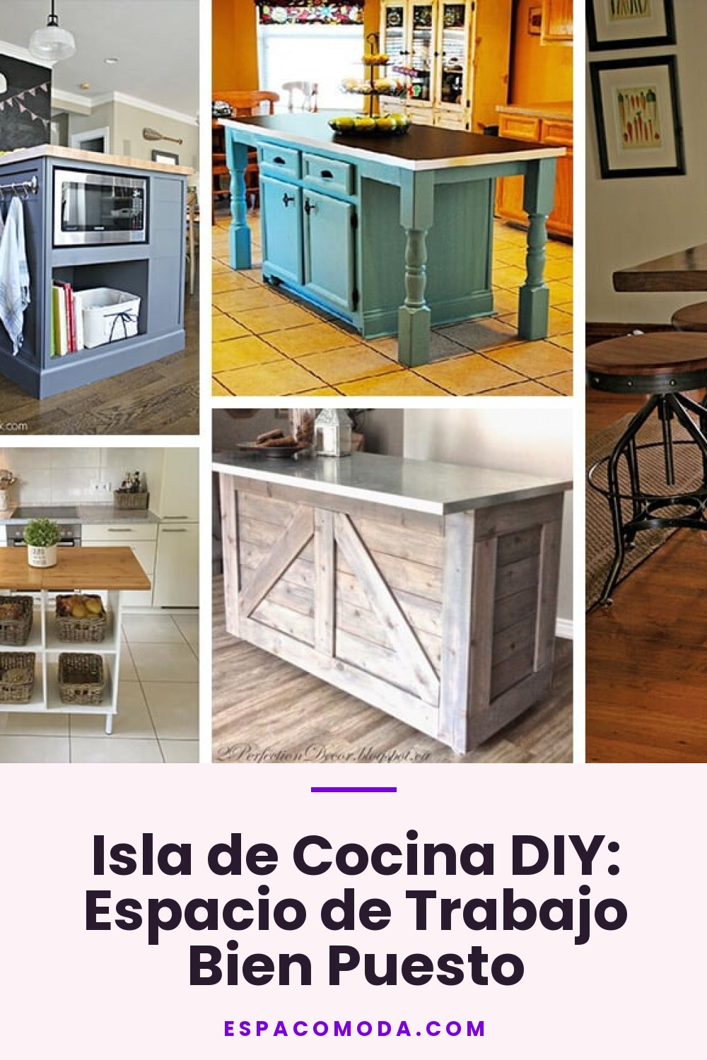 Isla de Cocina DIY: Espacio de Trabajo Bien Puesto