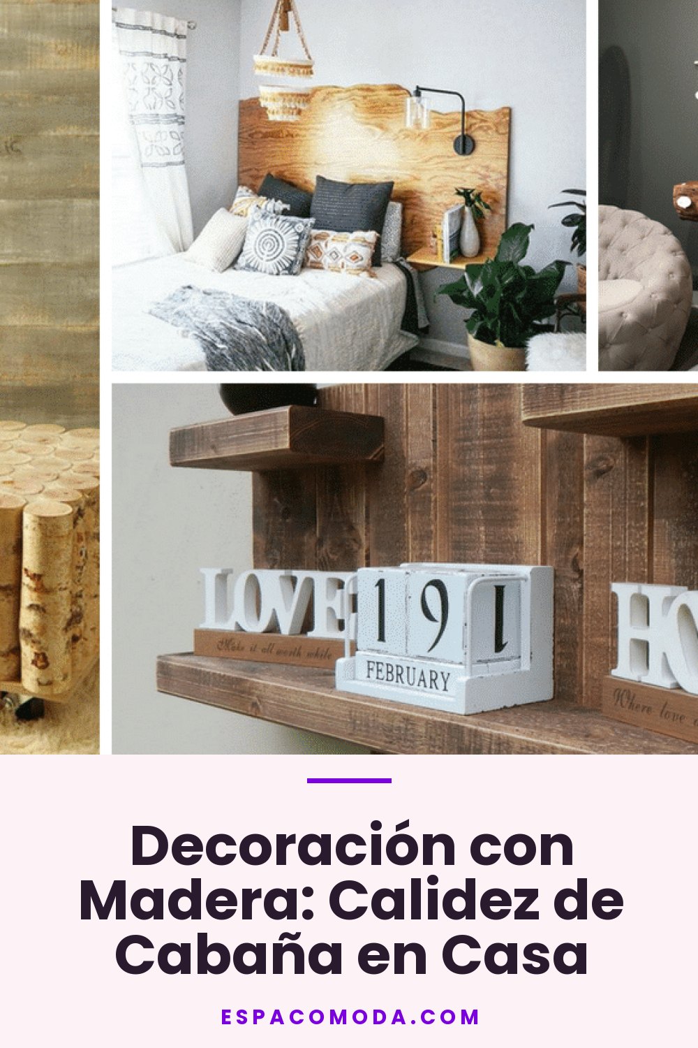 Decoración con Madera: Calidez de Cabaña en Casa