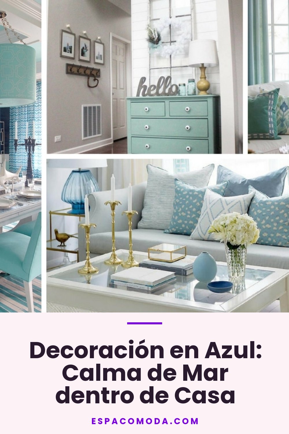 Decoración en Azul: Calma de Mar dentro de Casa