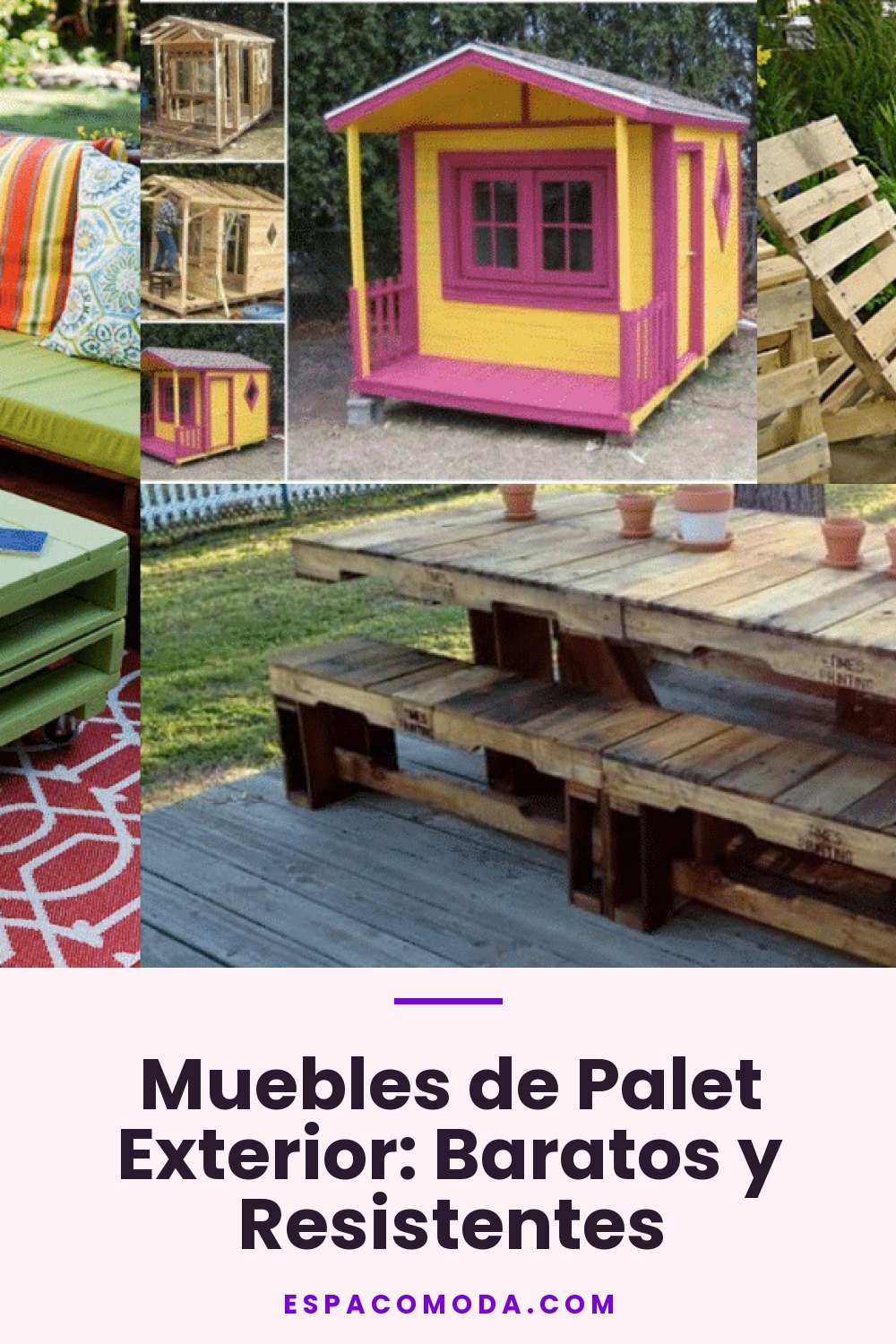 Muebles de Palet Exterior: Baratos y Resistentes
