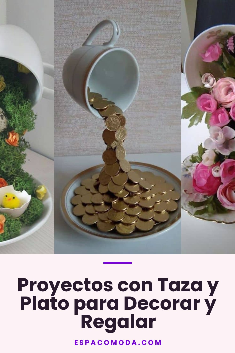 Proyectos con Taza y Plato para Decorar y Regalar