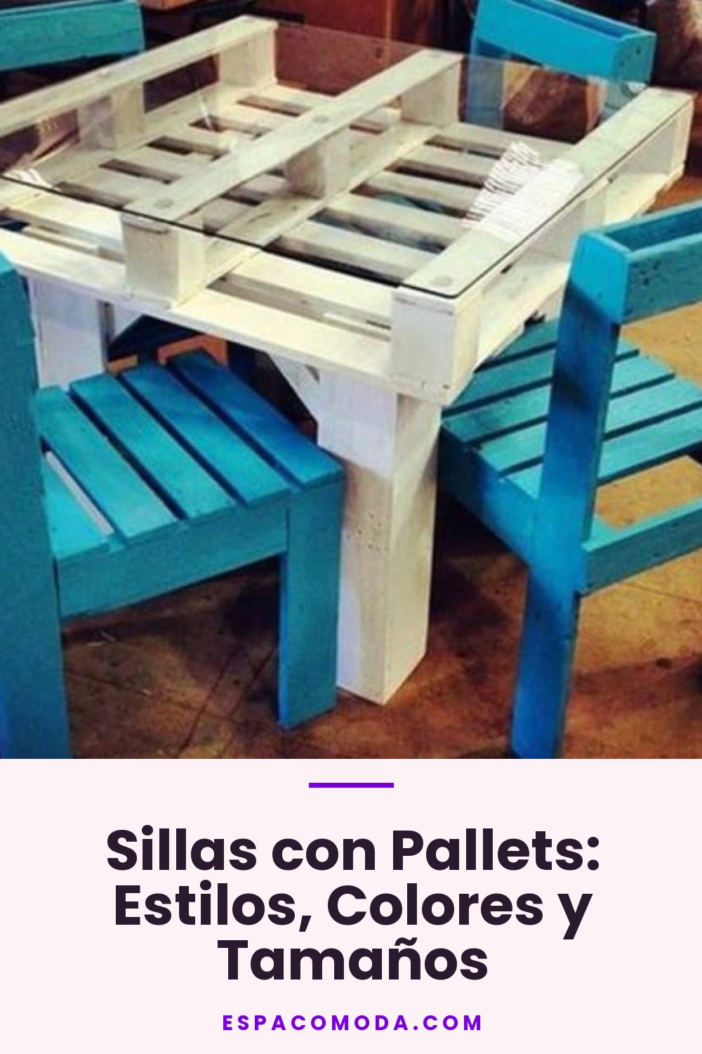 Sillas con Pallets: Estilos, Colores y Tamaños